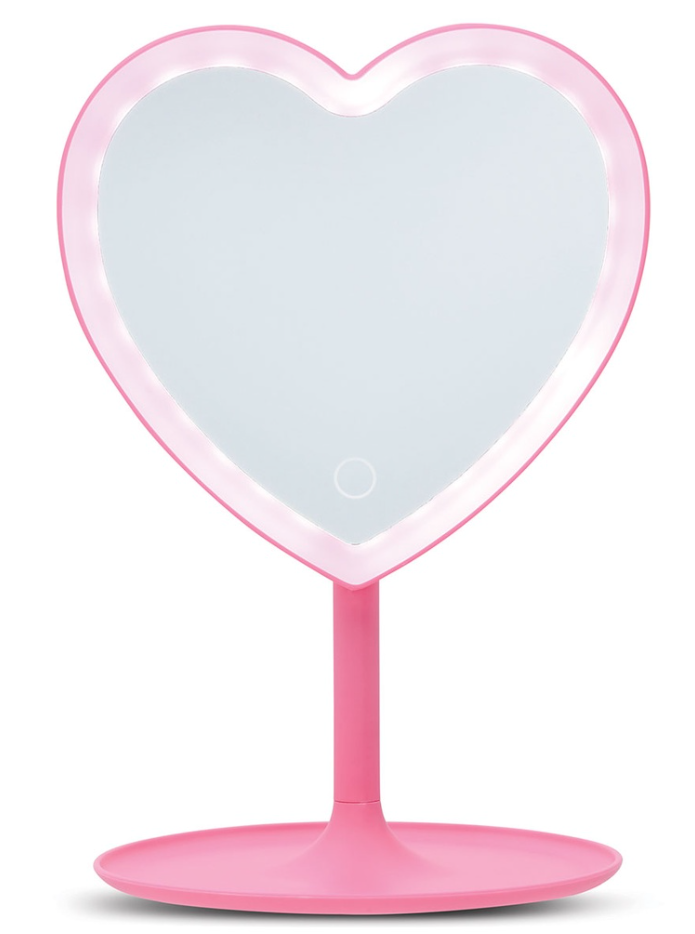 Pink Heart Vanity Mirror