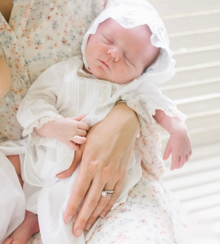 White Lace Felicity Christening Gown & Bonnet Set - Lullaby Set
