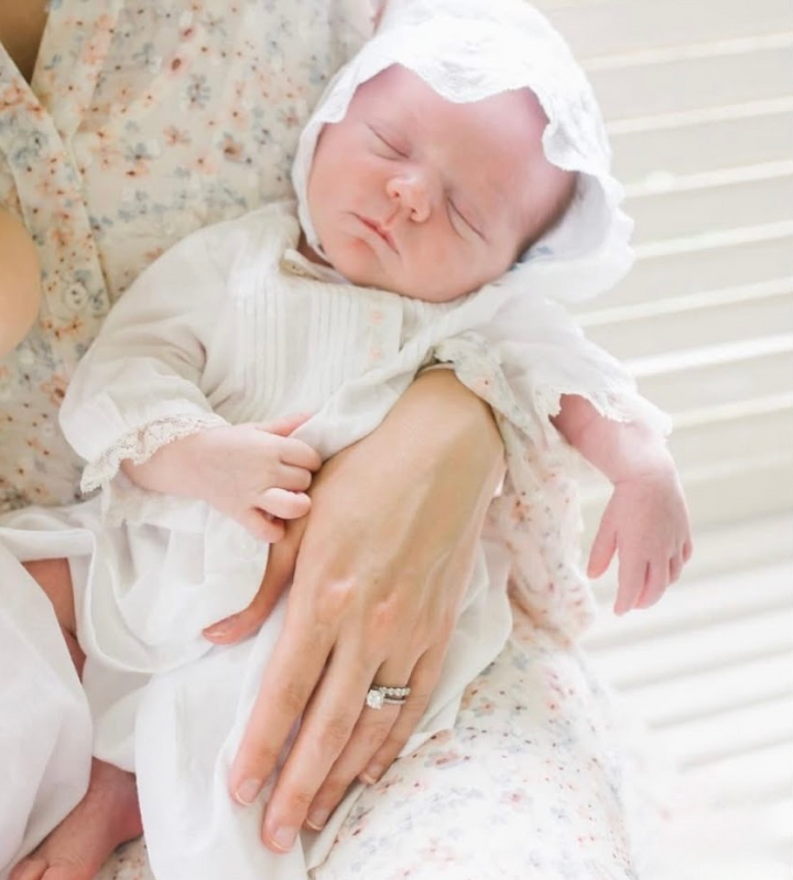 White Lace Felicity Christening Gown & Bonnet Set - Lullaby Set