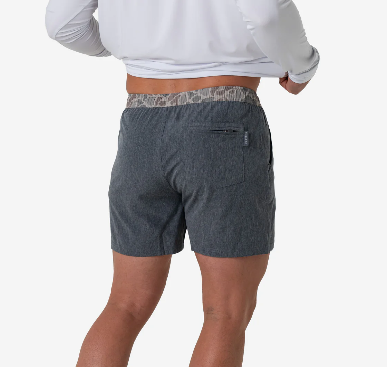 Men's Athletic Short - Grizzly Grey - Classic Deer Camo Liner - Burlebo