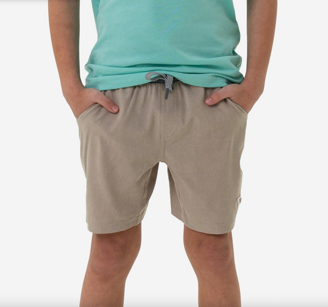 Youth Athletic Short - Heather Khaki - Venado Camo Liner - Burlebo