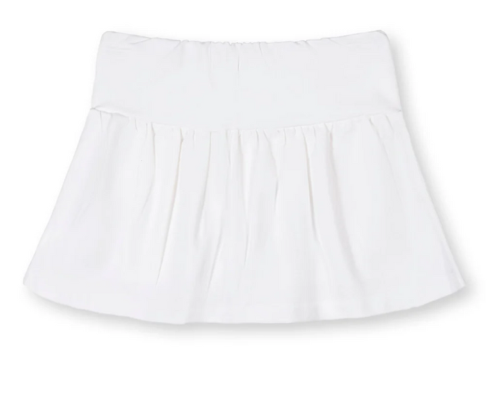 White Organic French Terry Skort - Hope & Henry