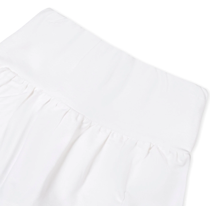 White Organic French Terry Skort - Hope & Henry