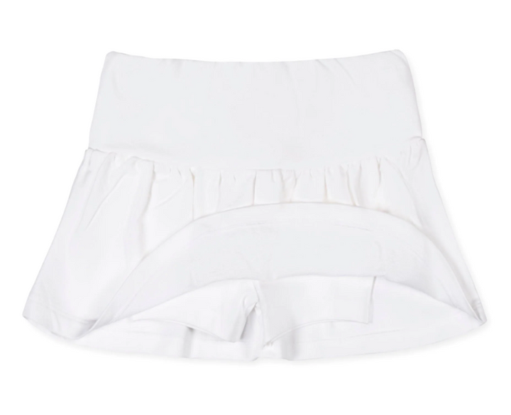 White Organic French Terry Skort - Hope & Henry