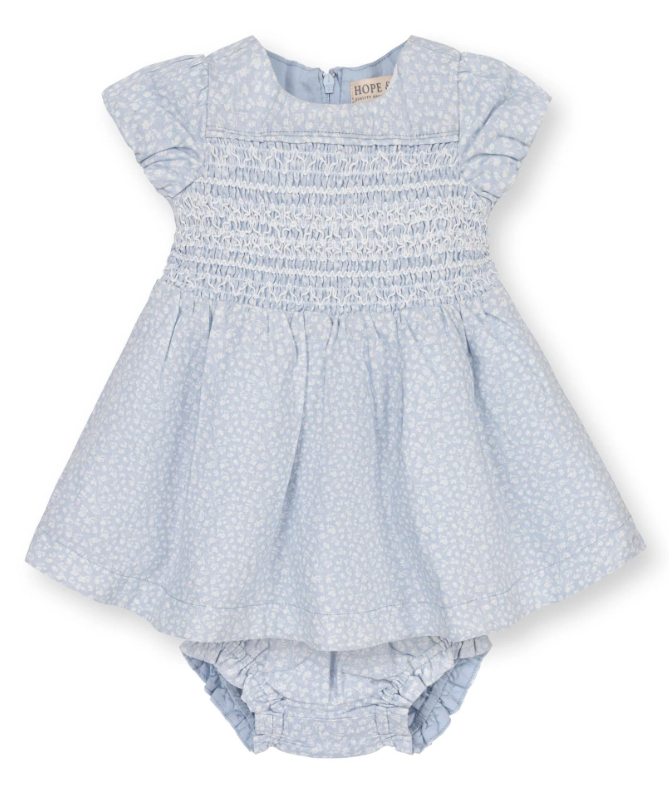 Linen Smocked Puff Sleeve Dress - Hope & Henry