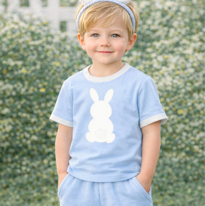 Blue Cottontail T-Shirt - Bits & Bows