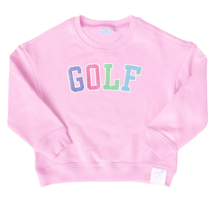 Pink Golf Sweatshirt - Bits & Bows