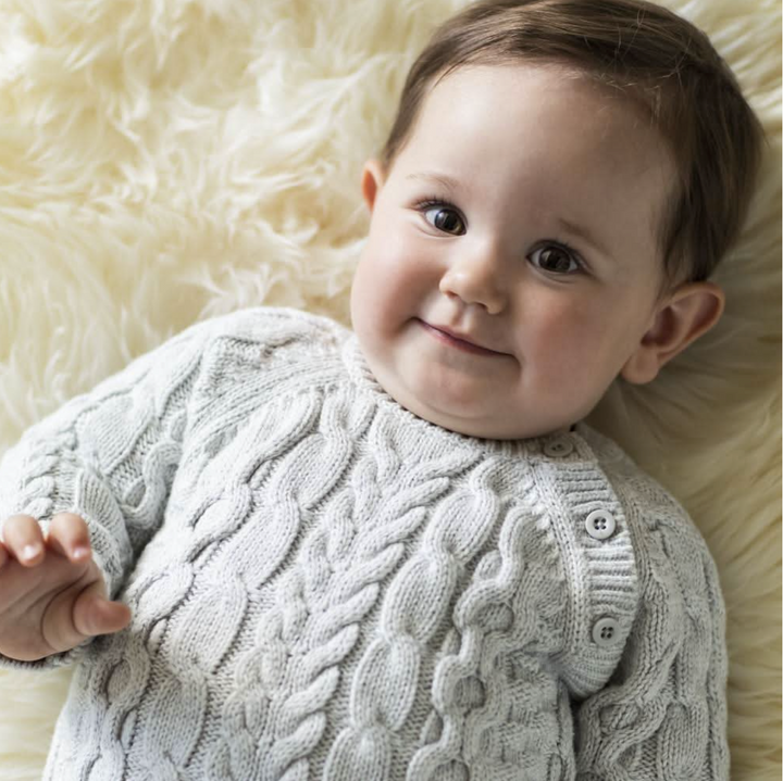 Organic Cable Knit Sweater Romper - Hope & Henry
