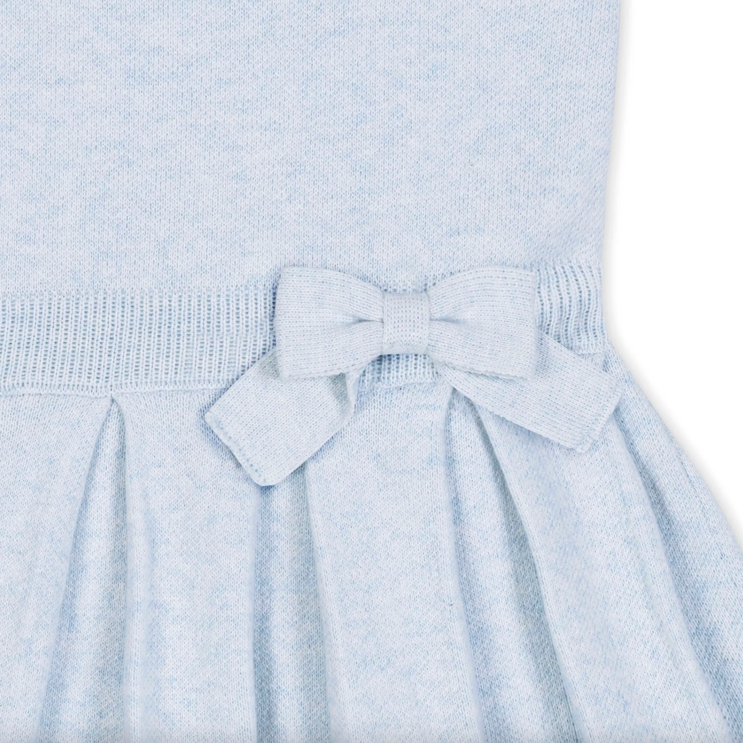 Light Blue Pleated Knit Dress - Hope & Henry