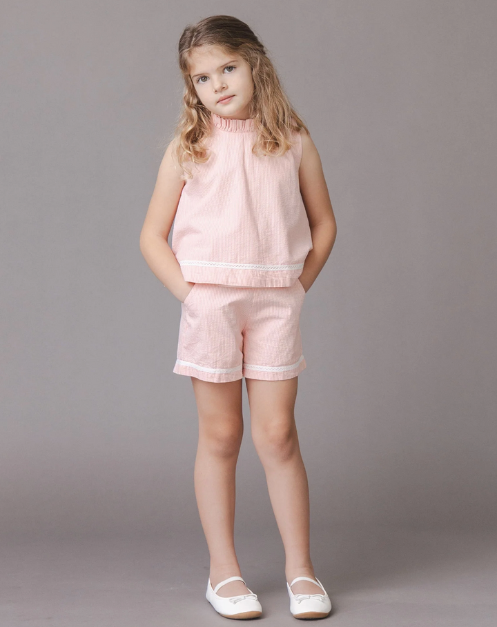 Girls Seersucker Short Set - Hope & Henry