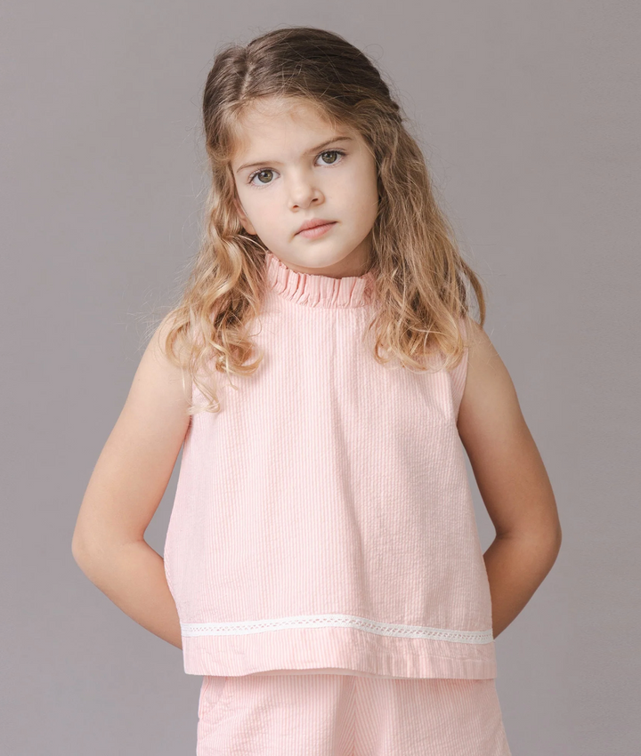 Girls Seersucker Short Set - Hope & Henry