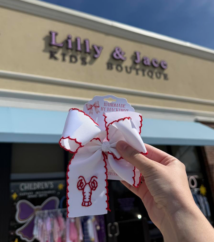 Hand-stitched Crawfish Bows