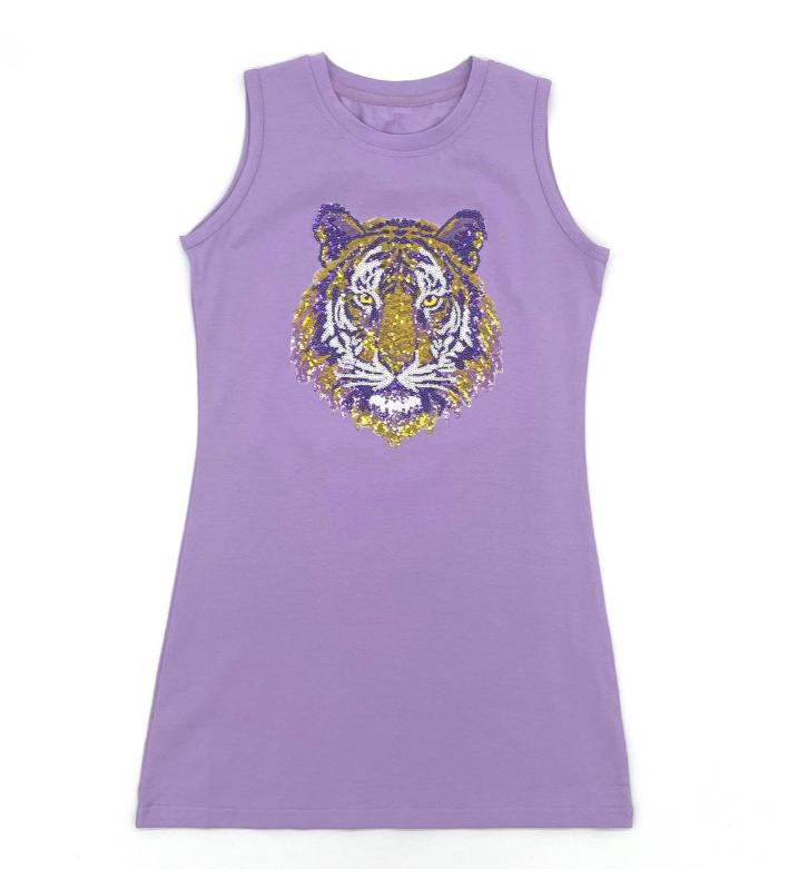 Sequin Tiger Face Dress - Blended Spirit