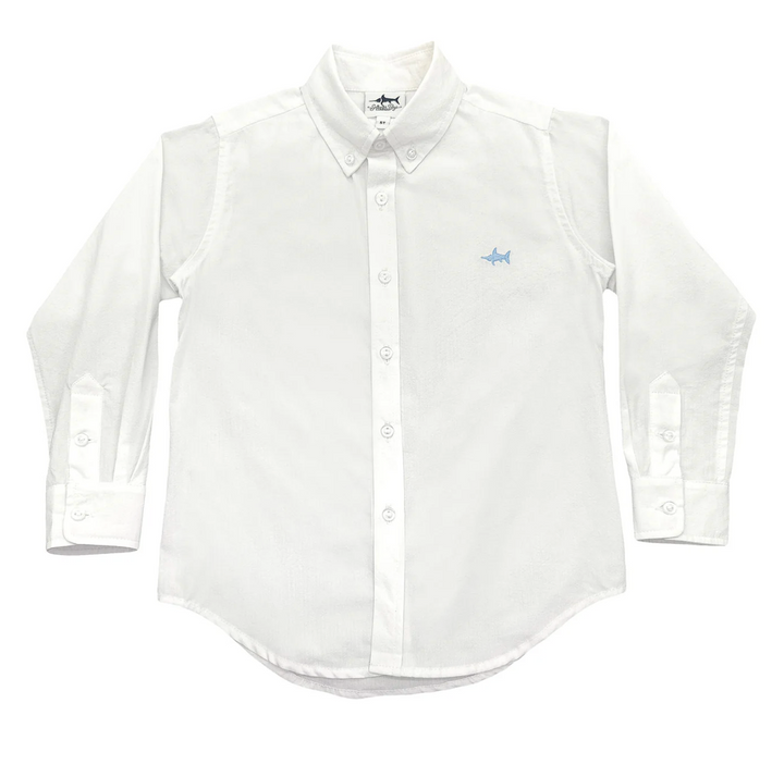White Seersucker Oxford Shirt - Saltwater Boys