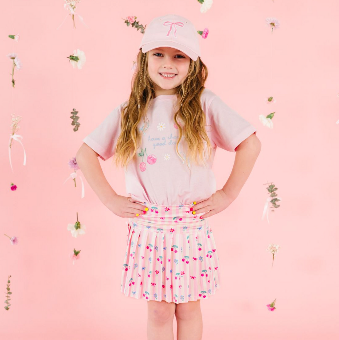 Cherry Good Day Pink Tee - Sweet Wink
