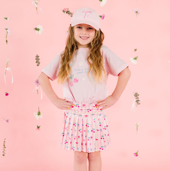 Cherry Good Day Pink Tee - Sweet Wink