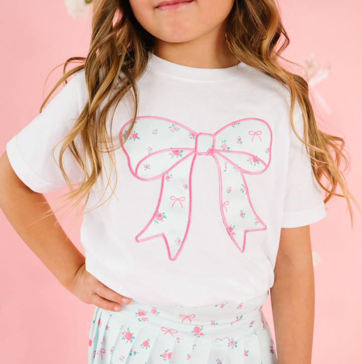 Sky Blue Fancy Floral Shirt - Sweet Wink