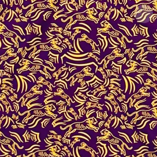 Boys Purple/Gold Tiger Polo - Meripex