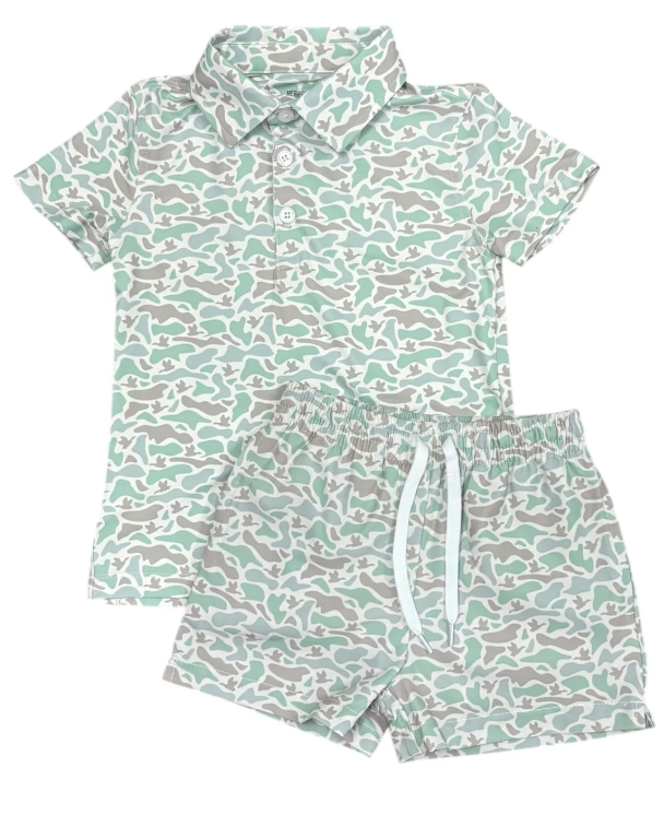 Marsh Camo Swim Trunks - Meripex