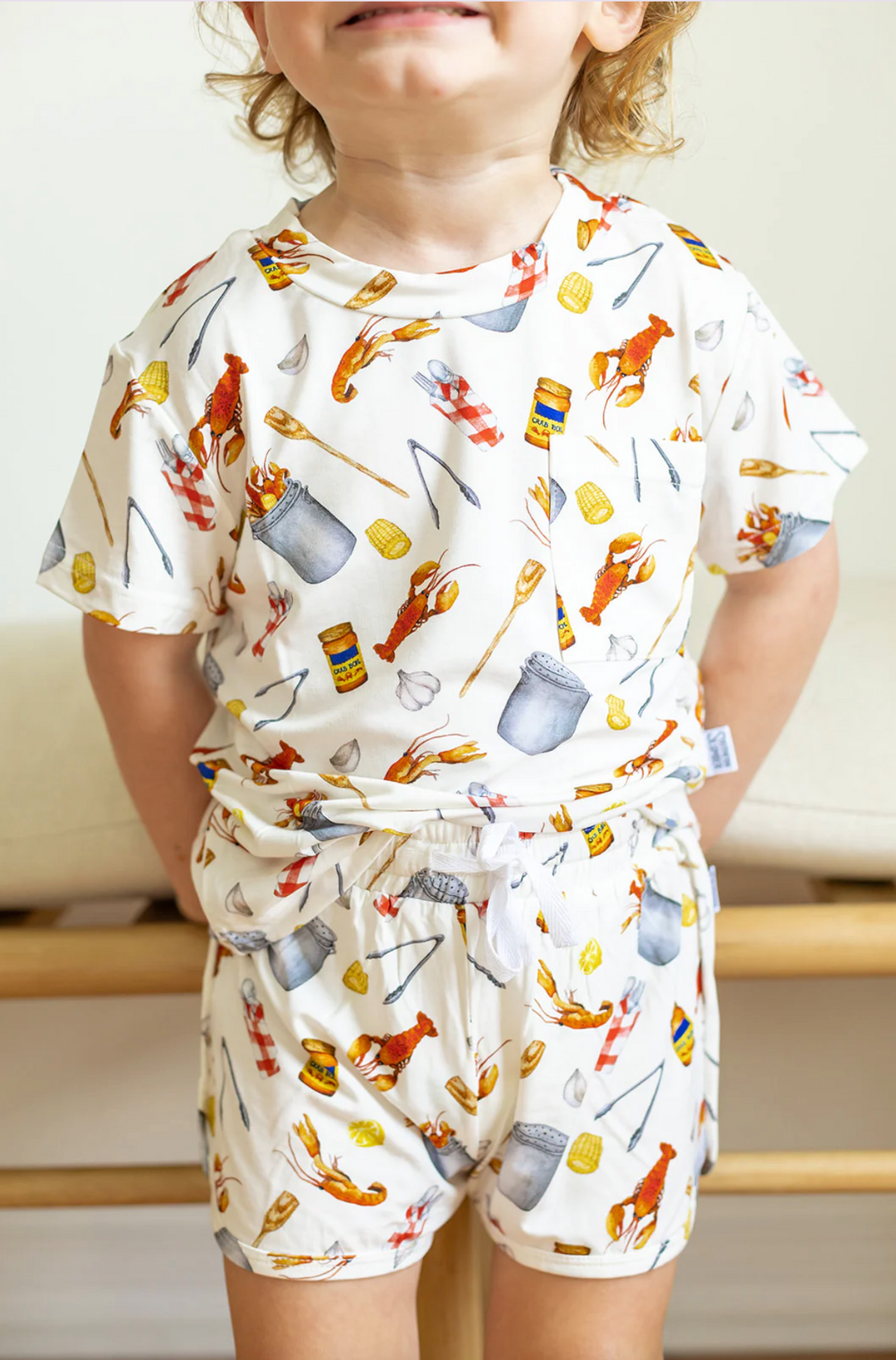 Crawfish Boil Bamboo Short Set - Southern Slumber