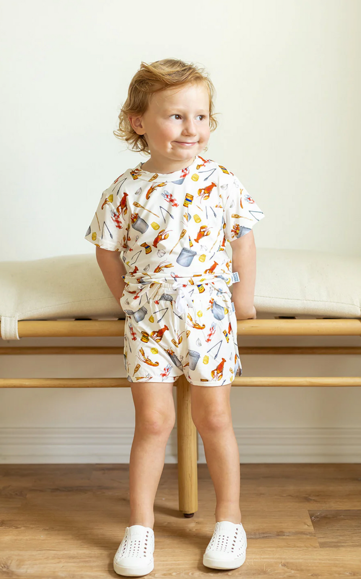 Crawfish Boil Bamboo Short Set - Southern Slumber