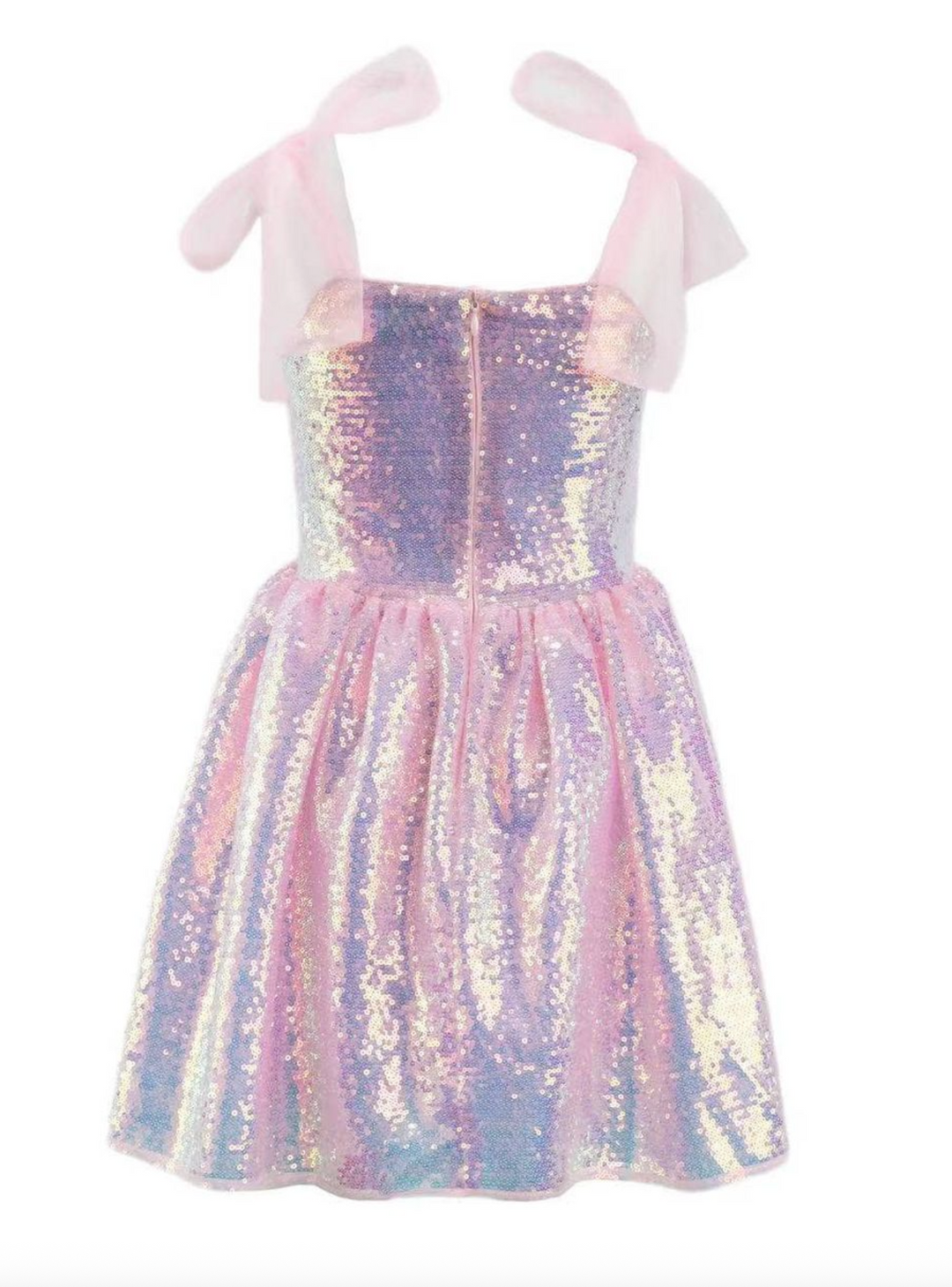 Iridescent Sequin Ribbon Dress - Lola + The Boys