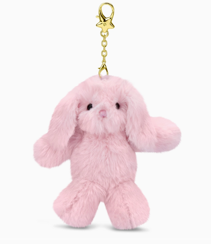 Pink Bunny Charm Clip Bag Buddy