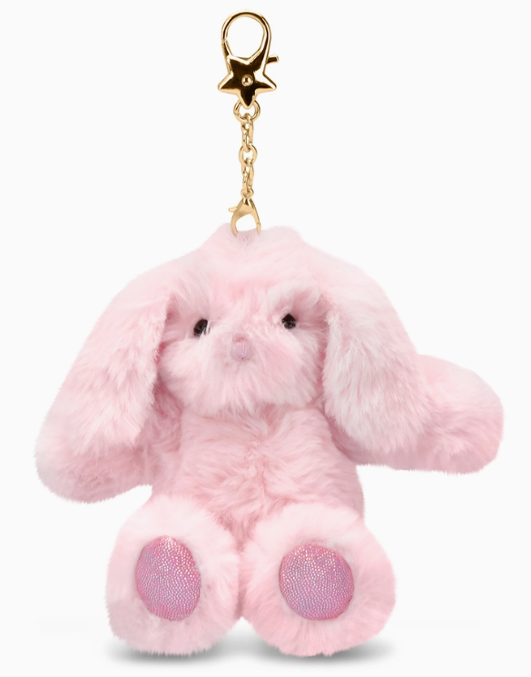 Pink Bunny Charm Clip Bag Buddy