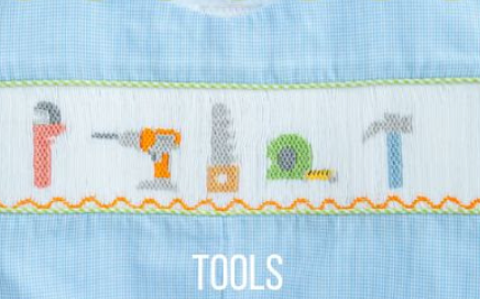 Smocked Tools Boys Jon Jon - Ruth & Ralph