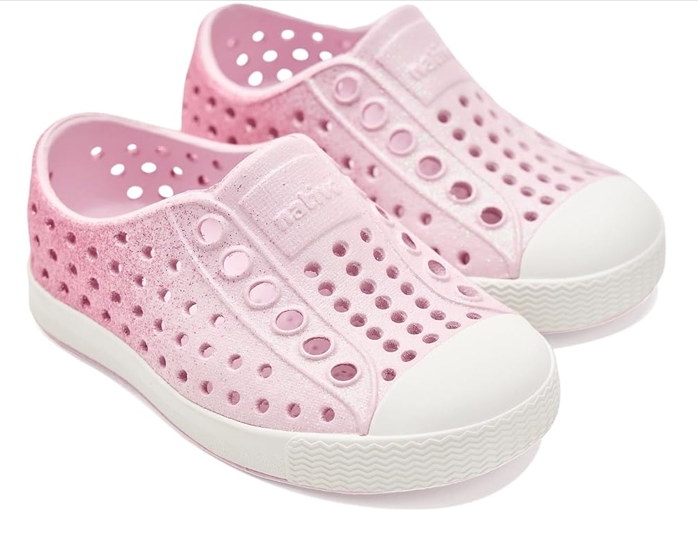Bio Bling Ombre Pink Glitter Native Shoes