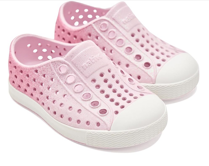 Bio Bling Ombre Pink Glitter Native Shoes