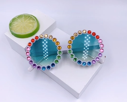 Girls Rhinestone Frame Sunglasses