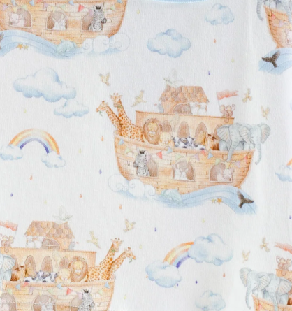 Noah's Ark Full-Zip Footie - Nola Tawk