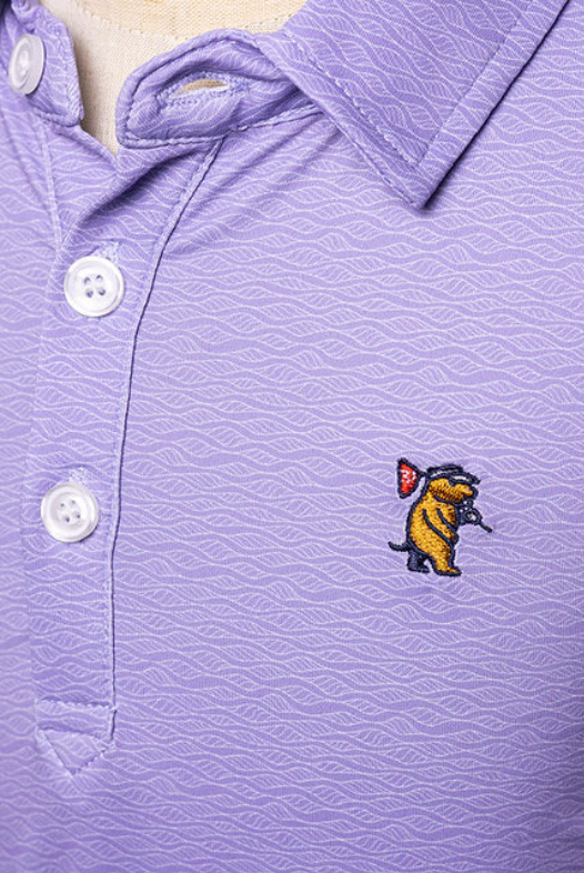 Purple Wave Performance Golf Polo - Caddie