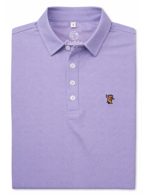 Purple Wave Performance Golf Polo - Caddie