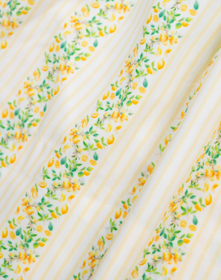 Lemony Stripes Dress - Smockingbird