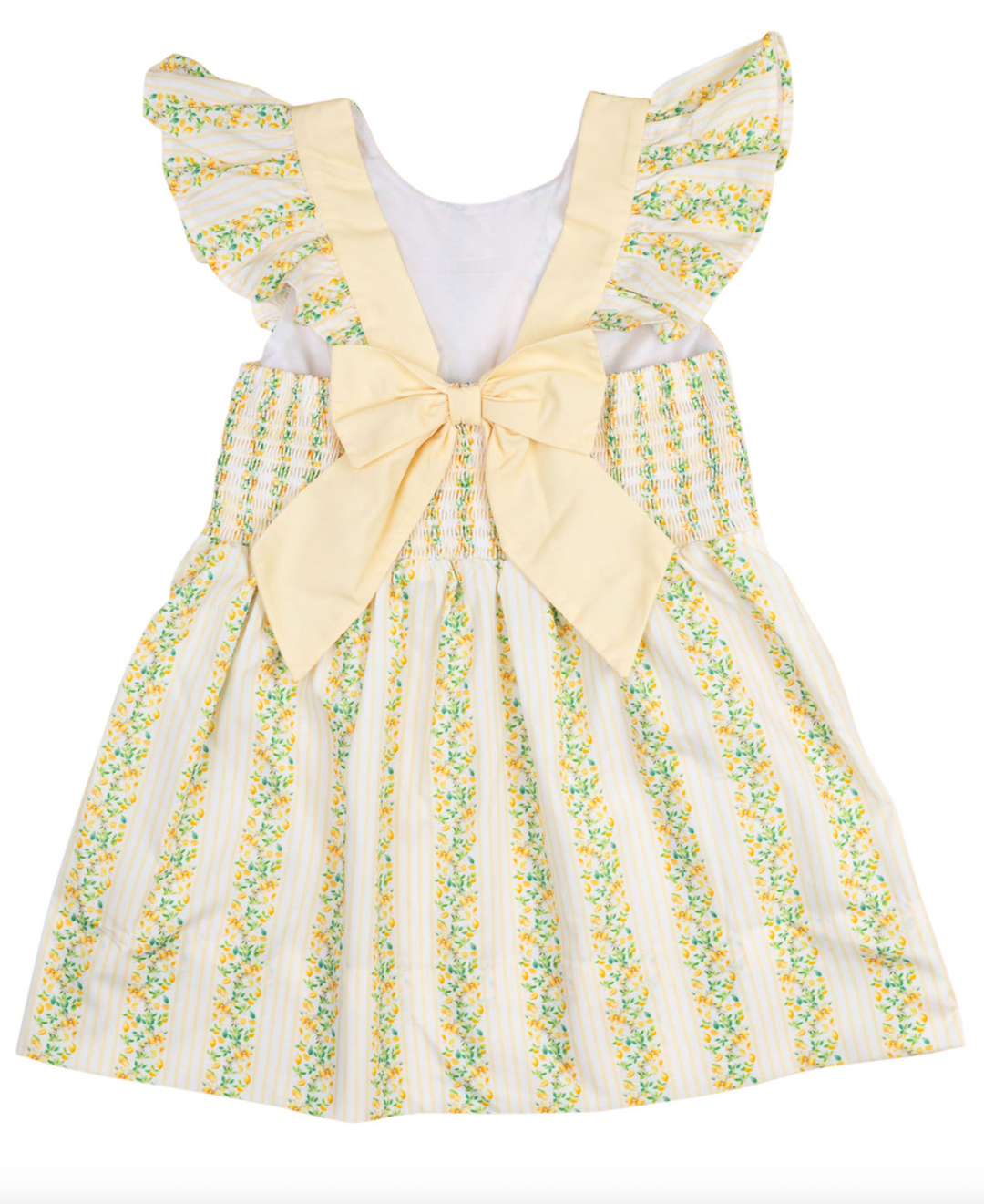 Lemony Stripes Dress - Smockingbird