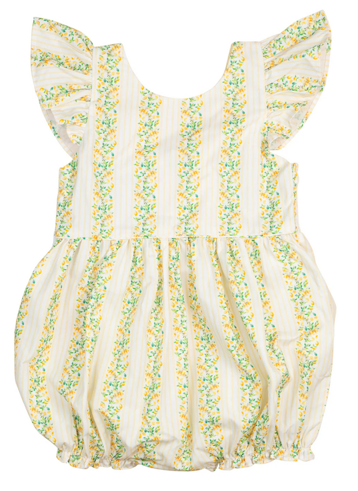 Lemony Stripes Bubble - Smockingbird