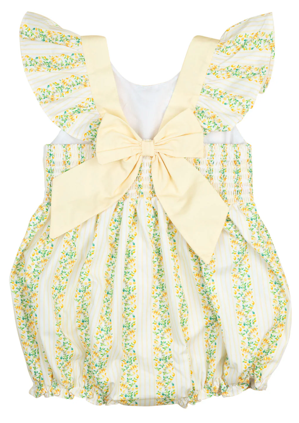 Lemony Stripes Bubble - Smockingbird