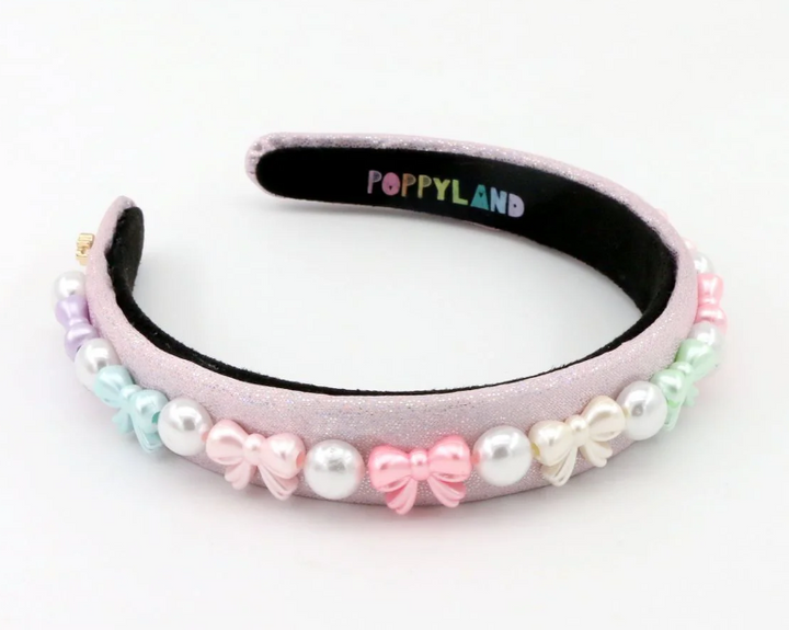 Pastel Bows & Pearls Headband - Poppyland