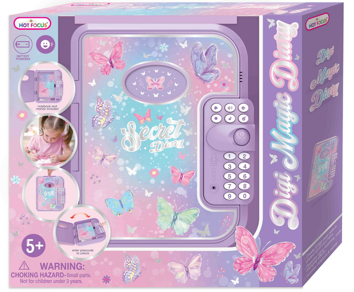 Tie Dye Butterfly Password Diary