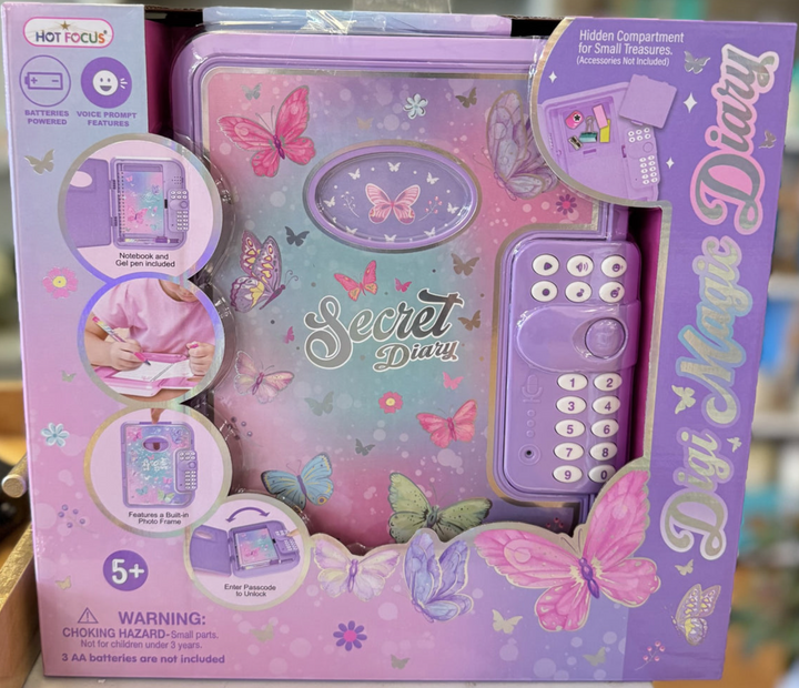 Tie Dye Butterfly Password Diary