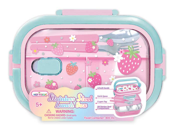 Stainless Steel Strawberry Lunch Box