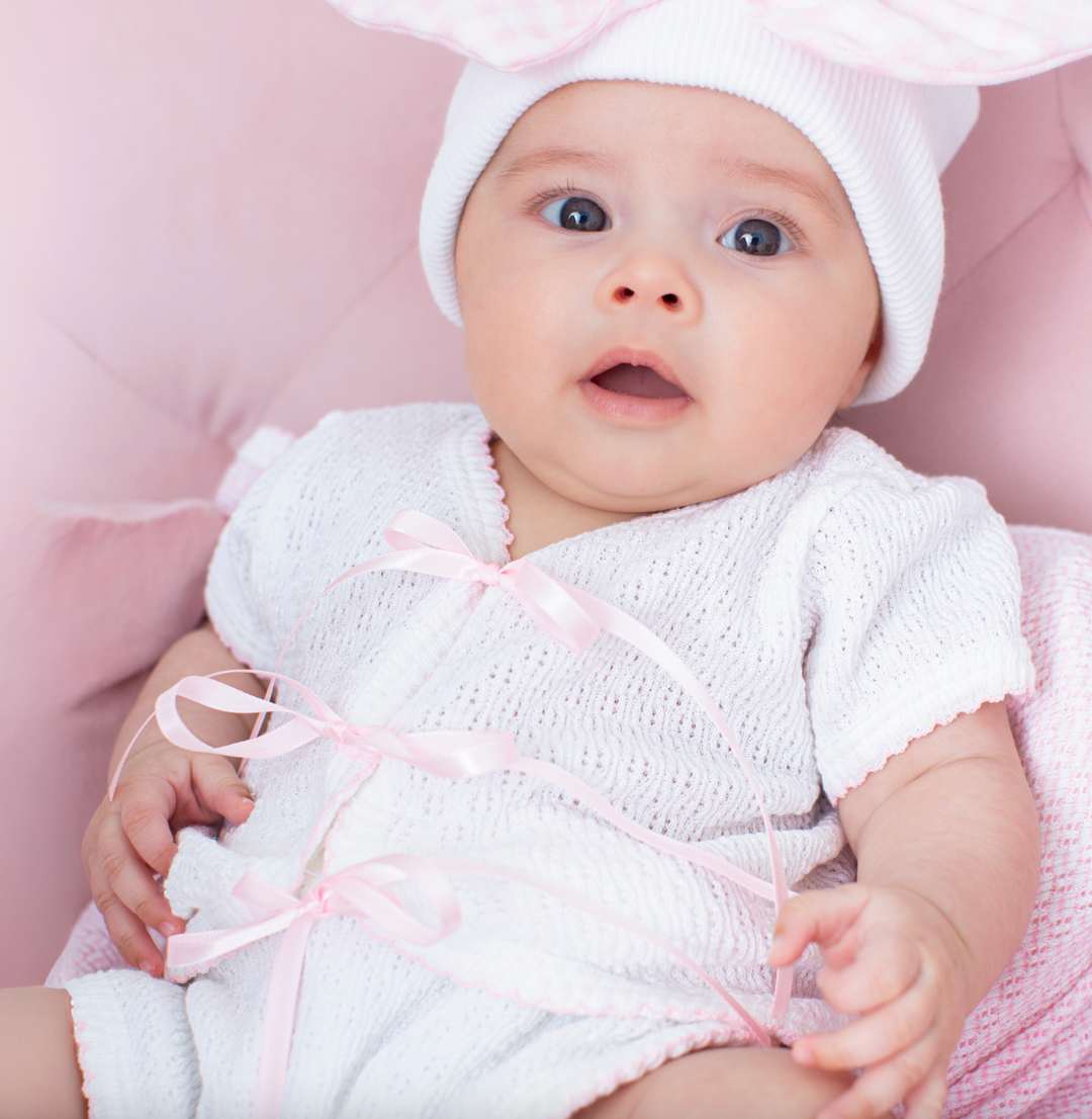 Pink Ribbon Baby Girl Onesie - Paty