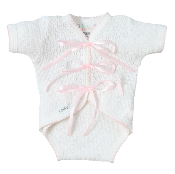 Pink Ribbon Baby Girl Onesie - Paty