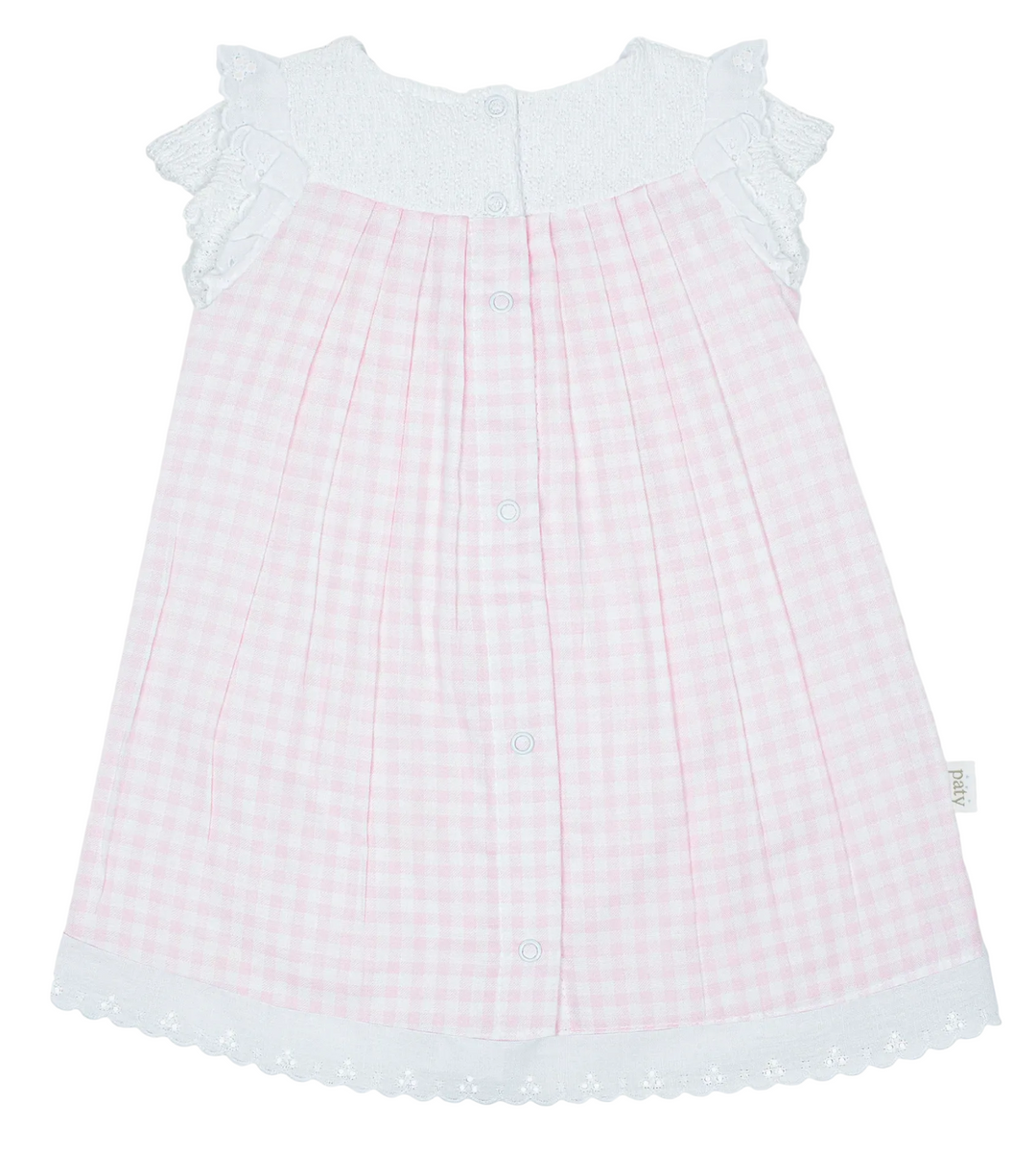 Pink Gingham & Lace Dress - Paty