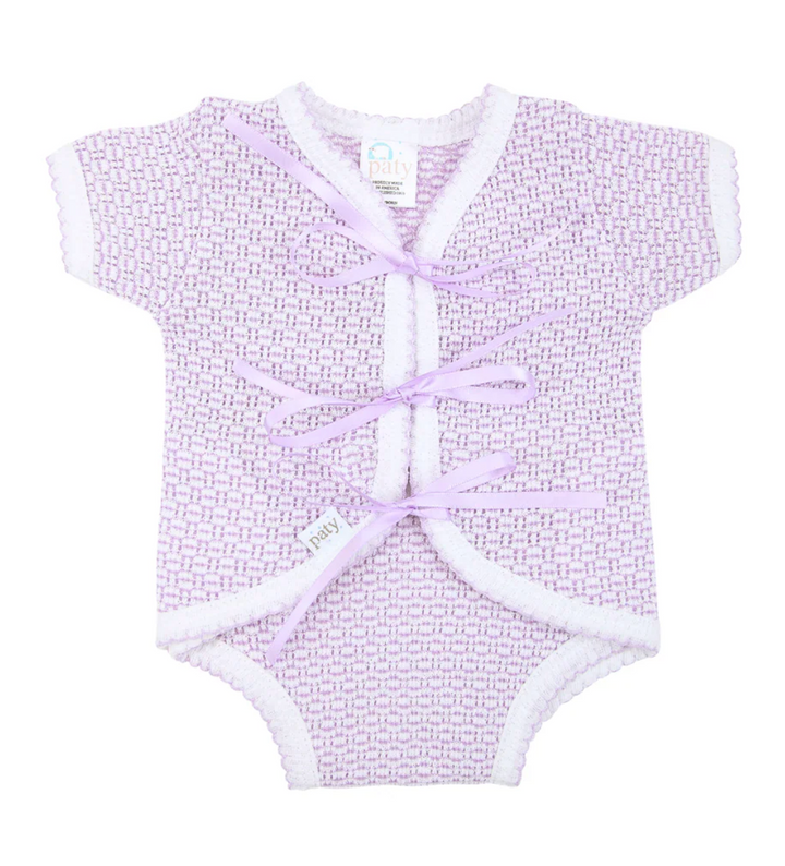 Lavender Paty Knit Diaper Set - Paty Inc.
