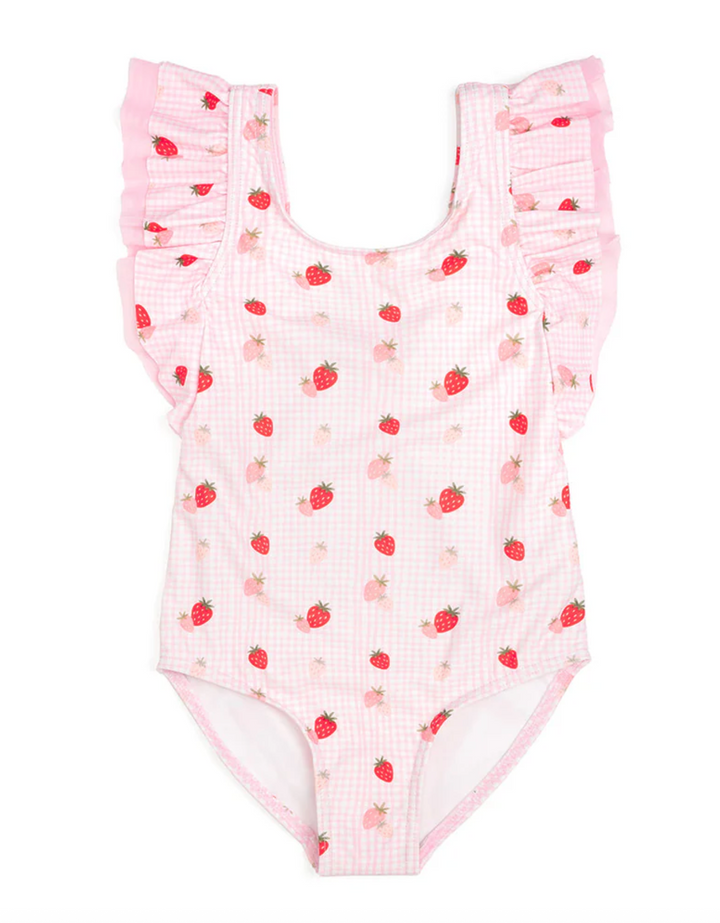 Strawberry Ruffle Swimsuit - Sweet Wink
