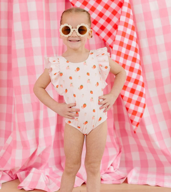 Strawberry Ruffle Swimsuit - Sweet Wink