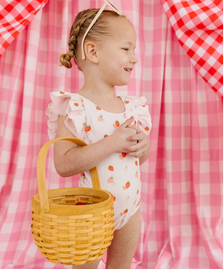 Strawberry Ruffle Swimsuit - Sweet Wink